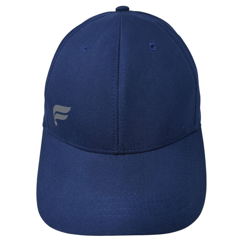 Fabletics Strapback Hat Blue One Size Adjustable Vented Holes 6 Panel Polyester